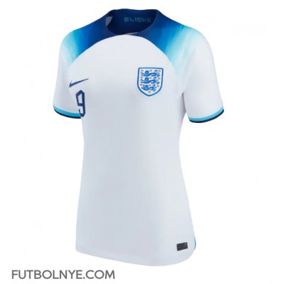 Camiseta Inglaterra Harry Kane #9 Primera Equipación para mujer Mundial 2022 manga corta